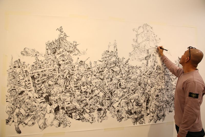 Artista Kim Jung-gi’s LUCCA Changes Poster Drawing Show