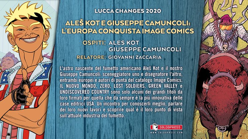 Ales Kot  e Giuseppe Camuncoli: l'Europa conquista image comics