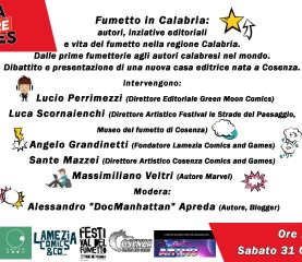[ONLINE] Fumetto in Calabria: autori, inziative editoriali e vita del fumetto nella regione Calabria.