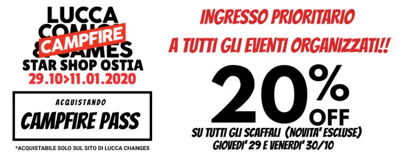 20% di SCONTO su TUTTI gli SCAFFALI