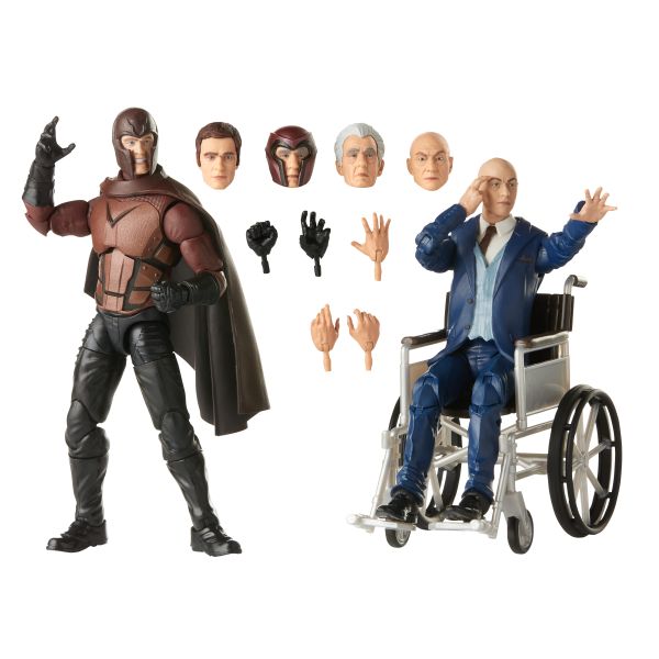 MARVEL LEGENDS XMEN DELUXE Professor X e Magneto