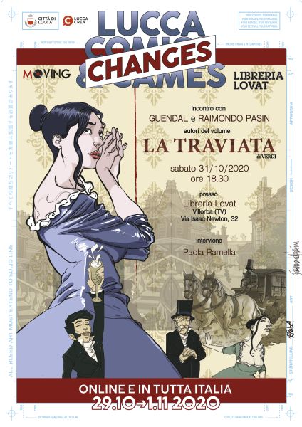 Moving&Lucca Crea: presentazione del fumetto LA TRAVIATA con gli autori Guendal e Pasin
