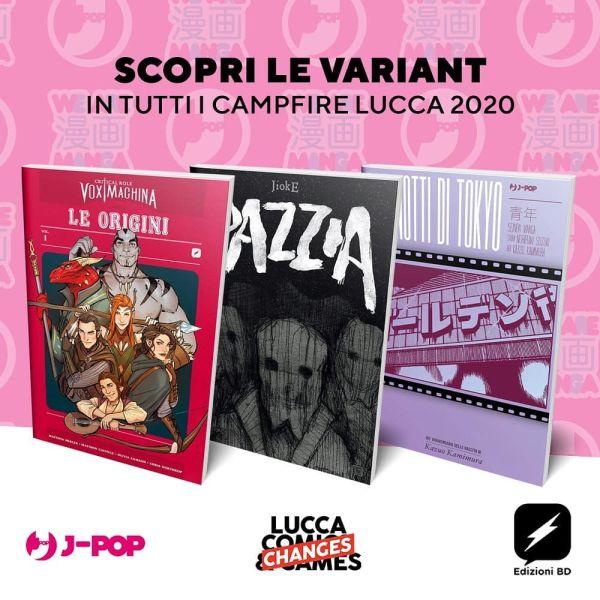 FUMETTI VARIANT J-POP ED EDIZIONI BD!