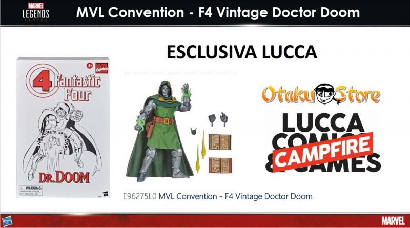 MARVEL LEGENDS - FANTASTIC FOUR VINTAGE - DOCTOR DOOM CONVENTION EXCLUSIVE LUCCA 2020