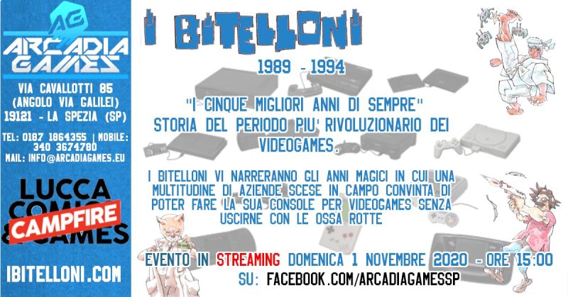 [ONLINE]  - Arcadia X Bitelloni: 1989 - 1994, I 5 Migliori Anni di Sempre - La conferenza DEFINITIVA