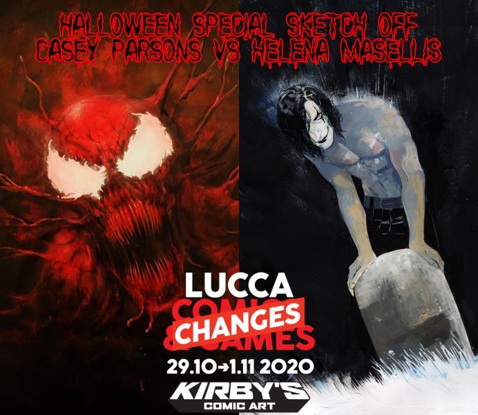 Halloween Sketch Off Casey Parsons vs Helena Masellis