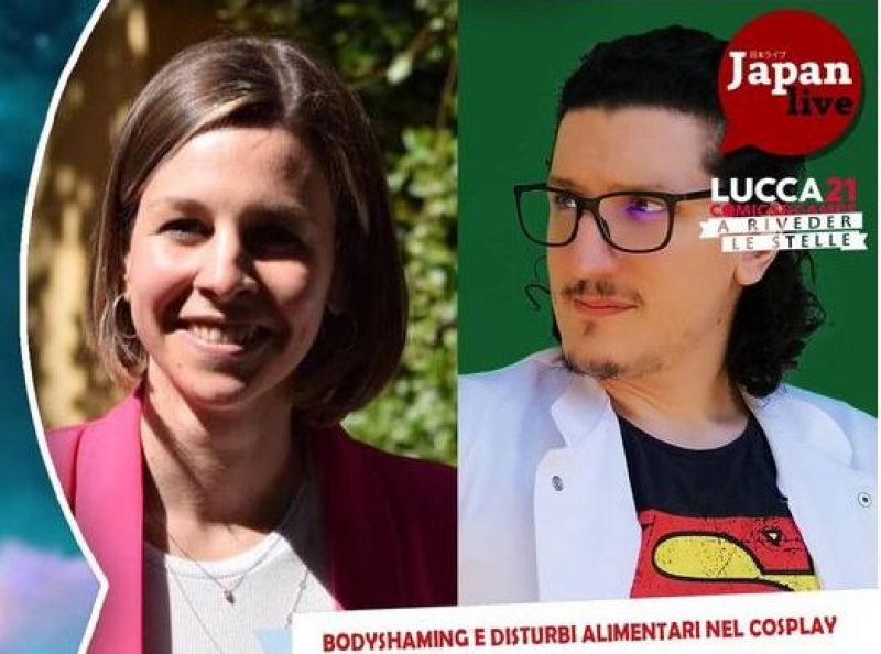 BODYSHAMMING E DISTURBI ALIMENTARI NEL COSPLAY insieme al nutrizionista Simone Gabrielli e alla Dr.ssa Agnese Antoni!