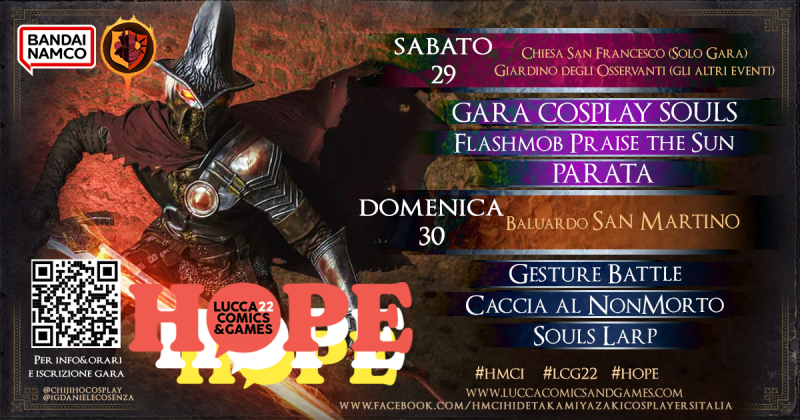 Praise The Sun, la Gesture Battle e il Souls Larp di HMCI - Hidetaka Miyazaki Cosplayers Italia