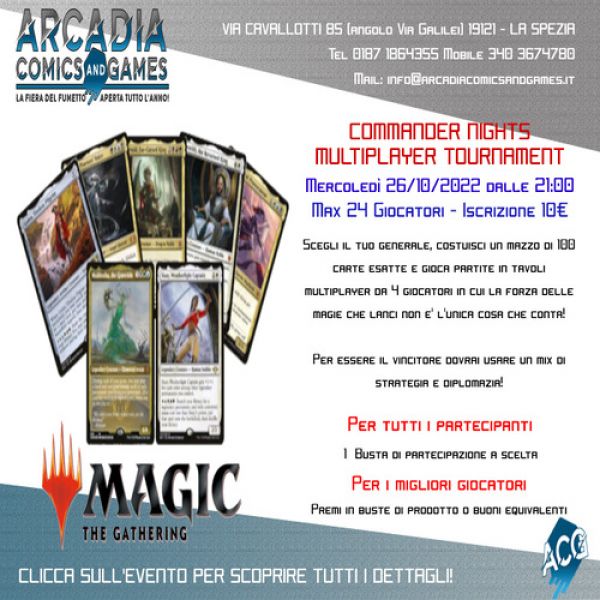 Magic The Gathering Commander Tournament