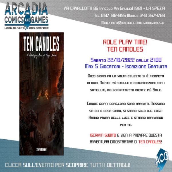 Role Play Time:  Ten Candles