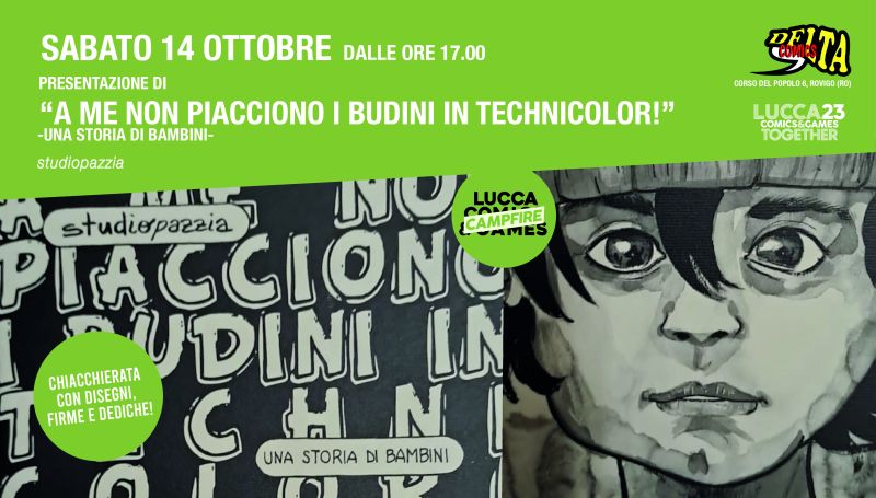 Incontro con l'autore "studiopazzia" Sabato 14 Ottobre alla Delta Comics