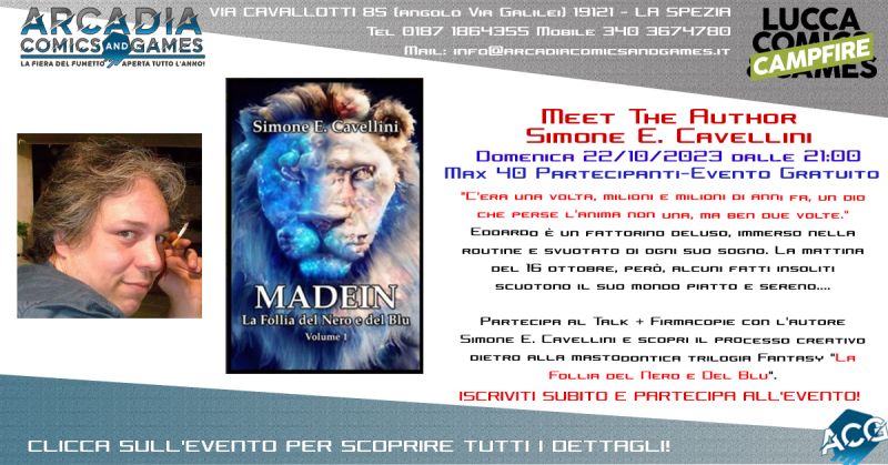 Meet The Author – Simone E. Cavellini – La Follia del Nero e del Blu