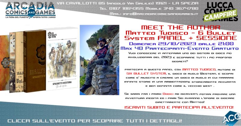 Meet The Author: Matteo Tudisco – Six Bullet System