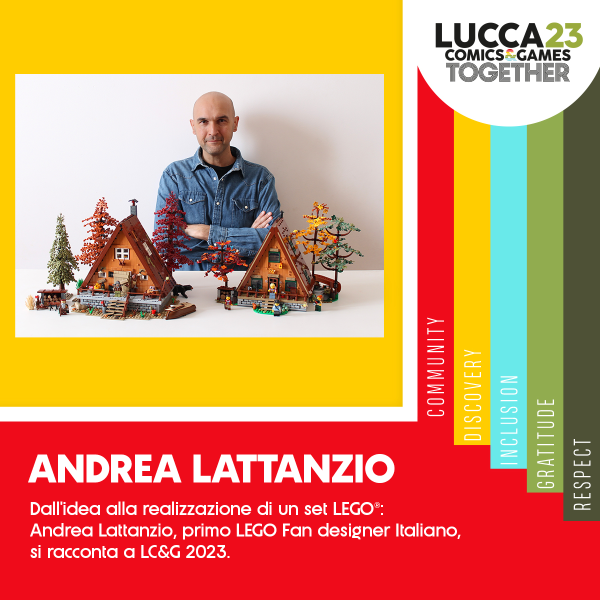 Dall'idea alla realizzazione di un set LEGO®: Andrea Lattanzio, primo LEGO Fan designer Italiano, si racconta a LC&G 2023