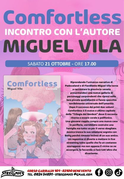 Comfortless di MIGUEL VILA - Incontro con l'autore