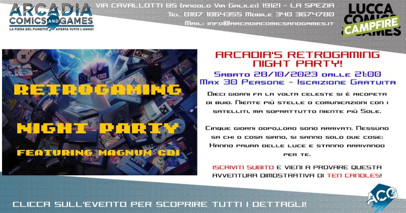 Arcadia’s Retrogaming Night Party!