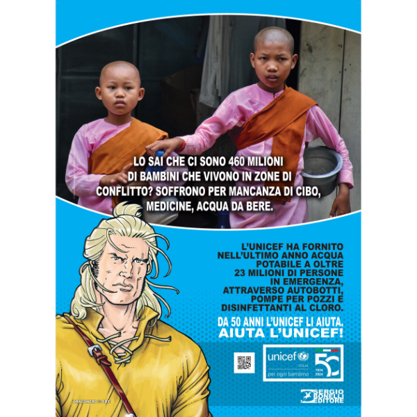 I personaggi di Sergio Bonelli Editore testimonial dei 50 anni dell'UNICEF Italia