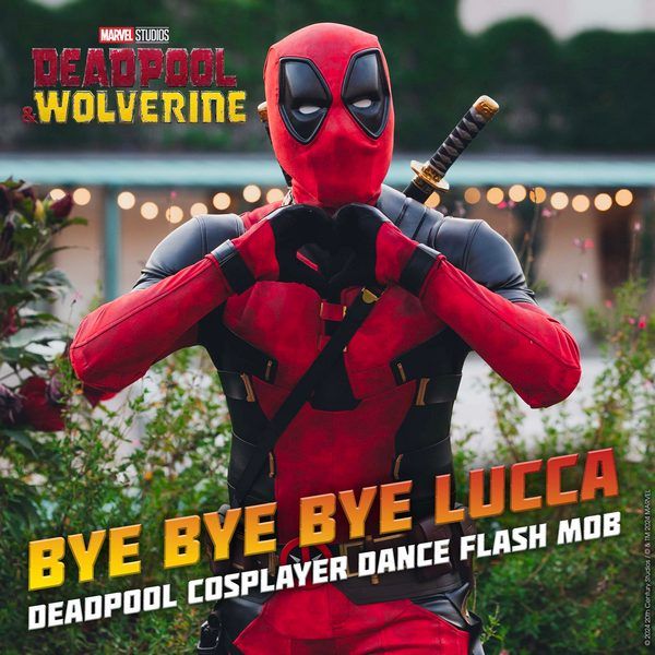 Bye Bye Bye Lucca: Deadpool Cosplayers Dance Flash Mob